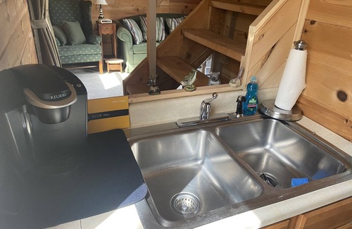 Charlestown Cabin | Rustic cabin, 1.5 miles to beach, sleeps four