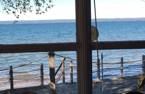 Brimley Cabin | Rustic cozy cabin on a BEAUTIFUL bay of Lake Superior with prime beachfront.