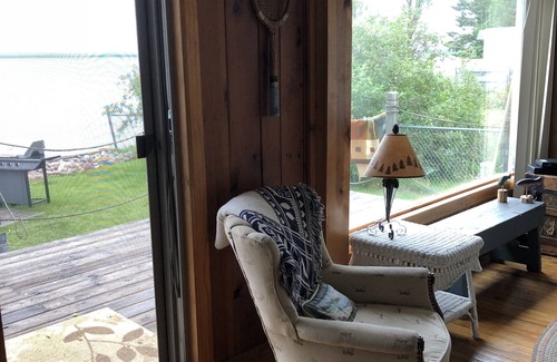 Brimley Cabin | Rustic cozy cabin on a BEAUTIFUL bay of Lake Superior with prime beachfront.