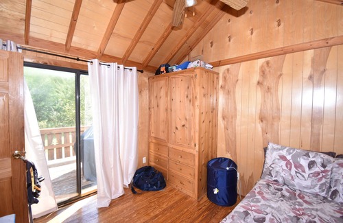 Plattsburgh Cabin | Rustic, cozy lodge available for rent at Plattsburgh RV Park