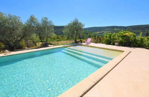 Saint-Marcellin-les-Vaison House | Rustic holiday home with large, shared pool and mountain views, in a charming location.