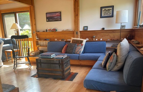 Deer Isle House | Rustic home with guest houses along a private beach in Little Deer Isle, Maine.