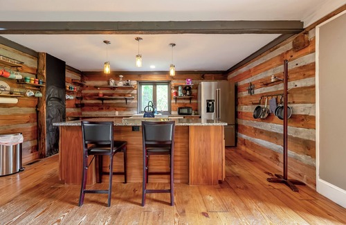 Blacksburg House | Rustic log cabin with modern comforts, scenic views, and cozy spaces for the perfect getaway.