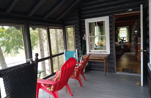 Dennysville Cottage | Rustic log cottage, Lake-view, Pet-friendly, Downeast Maine