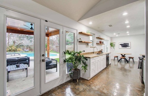 Westbury House | Rustic Modern Escape | 4-BD/2-BA with Pool & Patio