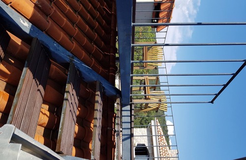 Lustica Villa | Rustic stone house with roof terrace and courtyard f. 4-6 people