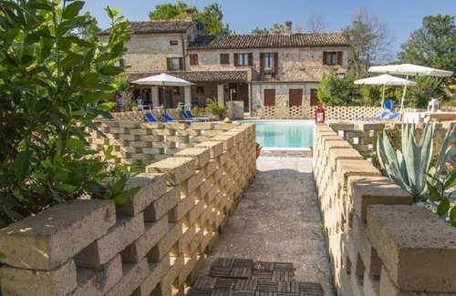 Santa Vittoria in Matenano Villa | Rustic Stone Villa Sleeping A Total Of 12 Guests In Four Inter-Communicating Apartments With Private