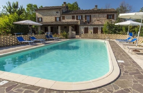 Santa Vittoria in Matenano Villa | Rustic Stone Villa Sleeping A Total Of 12 Guests In Four Inter-Communicating Apartments With Private