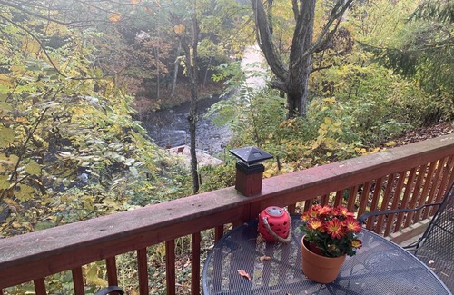 Shohola Cottage | Rustic two bedroom cottage on riverside in Shohola PA