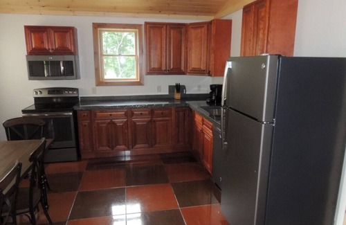 Romulus Cabin | Rustic yet Modern Log Cabin, Cayuga Wine Trail, Dog Friendly, Open Year Round