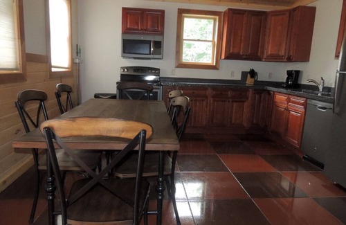 Romulus Cabin | Rustic yet Modern Log Cabin, Cayuga Wine Trail, Dog Friendly, Open Year Round