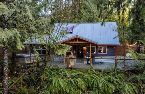 Verlot Cabin | Rusty Bridge River Lodge - Hot tub - Fireplace - Firepit