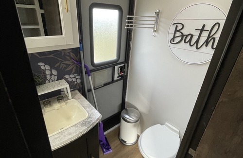 Northwest Corpus Christi House | RV Resort on Wheels “Miami Vibe”, steps from Coastal Bend Beaches—Delivery/Setup