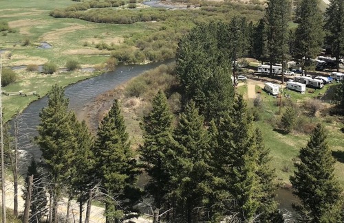 Ravalli County RV Rental | RV Spot #2 , 50 amp pull through , up to 65 feet