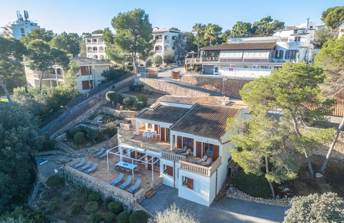 Cala Santany Apartment | Sa Trona Beach House holiday getaway with views of Cala Santanyí just steps from the beach
