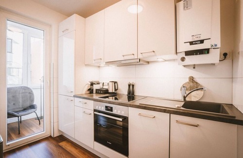 St Lorenz Condo | Sadebo balcony - 1,2km City center - kitchen