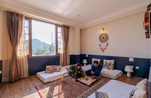 Theog Villa | SaffronStays Alpine blue-6 bhk villa with private deck and valley views from each room