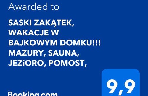 Jedwabno Villa | SASKI ZAKĄTEK, WAKACJE W BAJKOWYM DOMKU! MAZURY, SAUNA, JEZiORO, POMOST,
