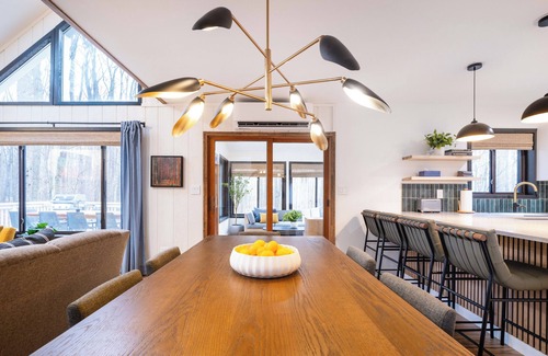 Gouldsboro House | Scandinavian Bliss In The Woods | Lake Access, Hot Tub, Game Room, EV Charger