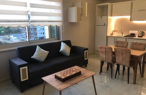 Kestel Apartment | Scela Divine Residence 100m to the beach and large balcony with nice view of sea