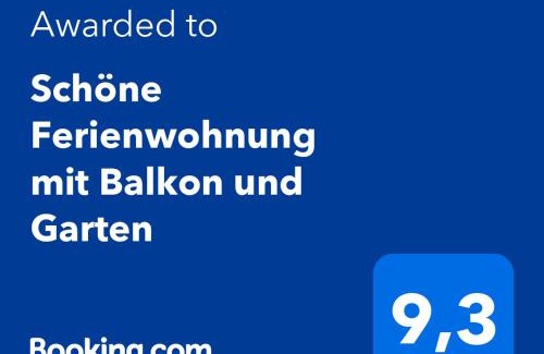 Nonnweiler Apartment | Schöne Ferienwohnung mit Balkon und Garten
