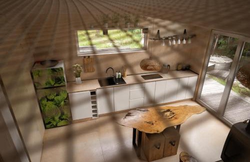 Przywidz Ski Chalet | Schody do wody Domek z linią brzegową Kaszuby sauna goraca balia