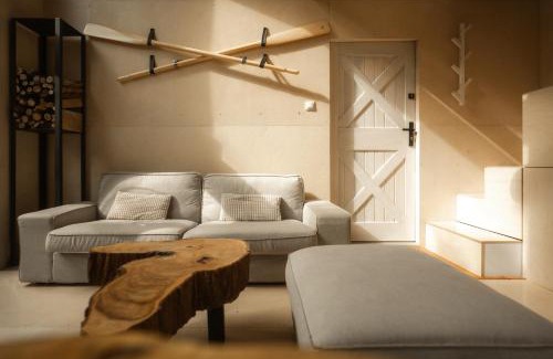 Przywidz Ski Chalet | Schody do wody Domek z linią brzegową Kaszuby sauna goraca balia