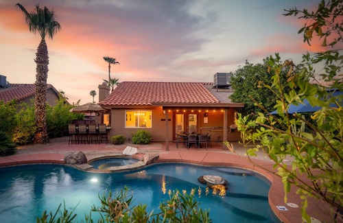 Sunset Ridge House | *Scottsdale Kierland*Heated Pool*Spa*Water Fall*