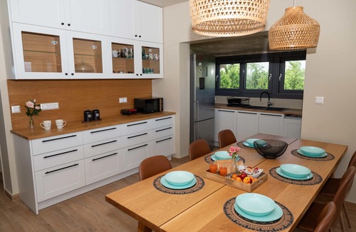 Aravissos Villa | Sea Echoes Villa on the beach, family- and pet-friendly, with garden & BBQ!