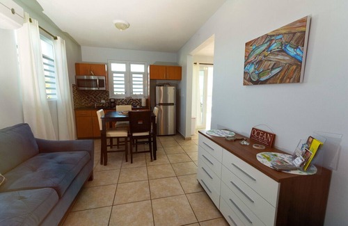 Culebra Pueblo Apartment | Sea Turtle Studio – Upscale Waterview Retreat, Stunning Sunrises & Full Kitchen!