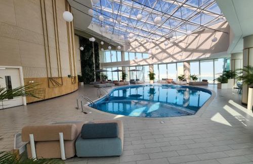 Manama Apartment | Sea View Studio Perfect for Couples In Harbour Row