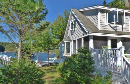 East Boothbay Cottage | SeaGlass Cottage: Magical, Private Oceanfront Retreat in E. Boothbay! Dock & AC!