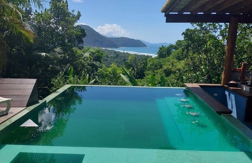 Ubatuba House | Secret View Suíte Master, Ampla e Cheia de Charme. Ideal Para Relaxar
