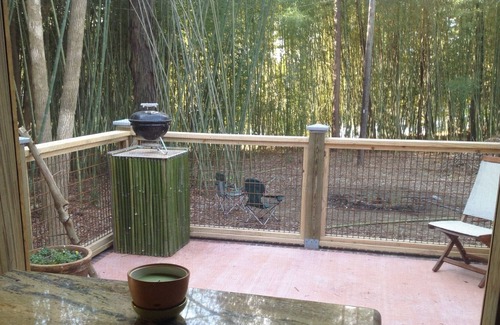 Burlington House | Secluded Bungalow Nestled In Bamboo Forest Down A Winding Private Drive by Pond