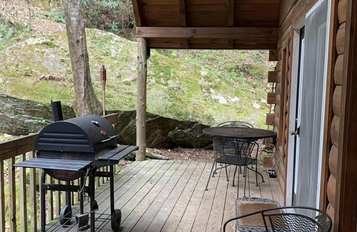Rogers Cabin | Secluded Cabin with a private waterfall at Spirit Lake and internet