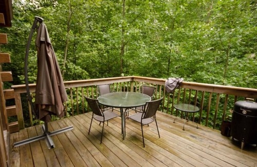 Rogers Cabin | Secluded, Cozy Cabin with Hot Tub in a heavily forested setting. Great Location.