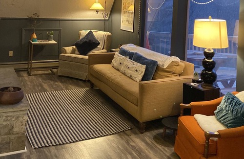 Beech Mountain Ski Chalet | Secluded Getaway! A mid century modern A Frame Chalet in the woods