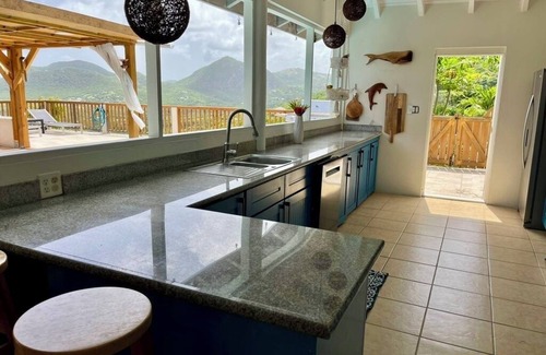 Saint Paul Parish Villa | Secluded Hillside Villa Boasting Panoramic Harbour Vistas