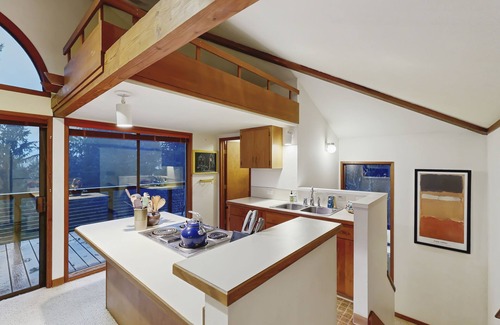Otis House | Secluded home with treetop views & balcony - near beach/Cascade Head