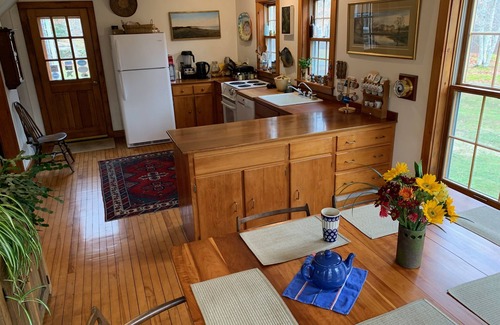 Chilmark House | Secluded house in the woods with deck, streamside firepit, Vincent Beach nearby