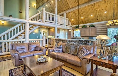 Red Feather Lakes House | Secluded Log Cabin with Game Room and Forest Views