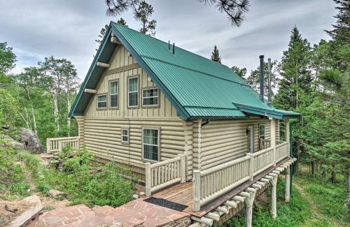Red Feather Lakes House | Secluded Log Cabin with Game Room and Forest Views