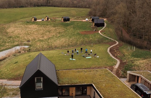 Long Barn House | Secluded modern Eco House with 6 separate en-suite cabins and no neighbours!