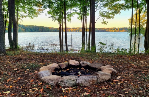 Waterford Township RV Rental | Secluded Overlook Solo Campsite