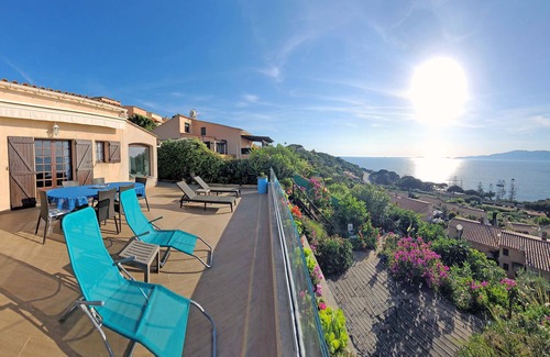Porticcio House | Semi-detached house, 150 m. from the sea. Amazing view over the gulf of Ajaccio!
