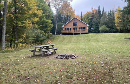 Germfask Cabin | Seney Cabin with hot tub