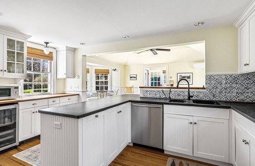 Saunderstown House | Serene&peaceful oceanfront escape-private dock, small private beach-a true charming NE luxury