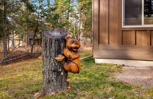 Bigfork Cabin | Serene woodland cabin with firepit, porches & fireplace, near lakes & Glacier