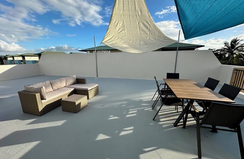 Miradero Condo | Serenity by the Sea – 3BR Penthouse with Semi-Private Beach, WiFi, full A/C