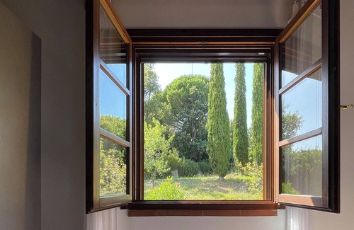Riparbella Apartment | Serra Destri, 3-room apt. in country house, pool, panoramic, view to sea, relax